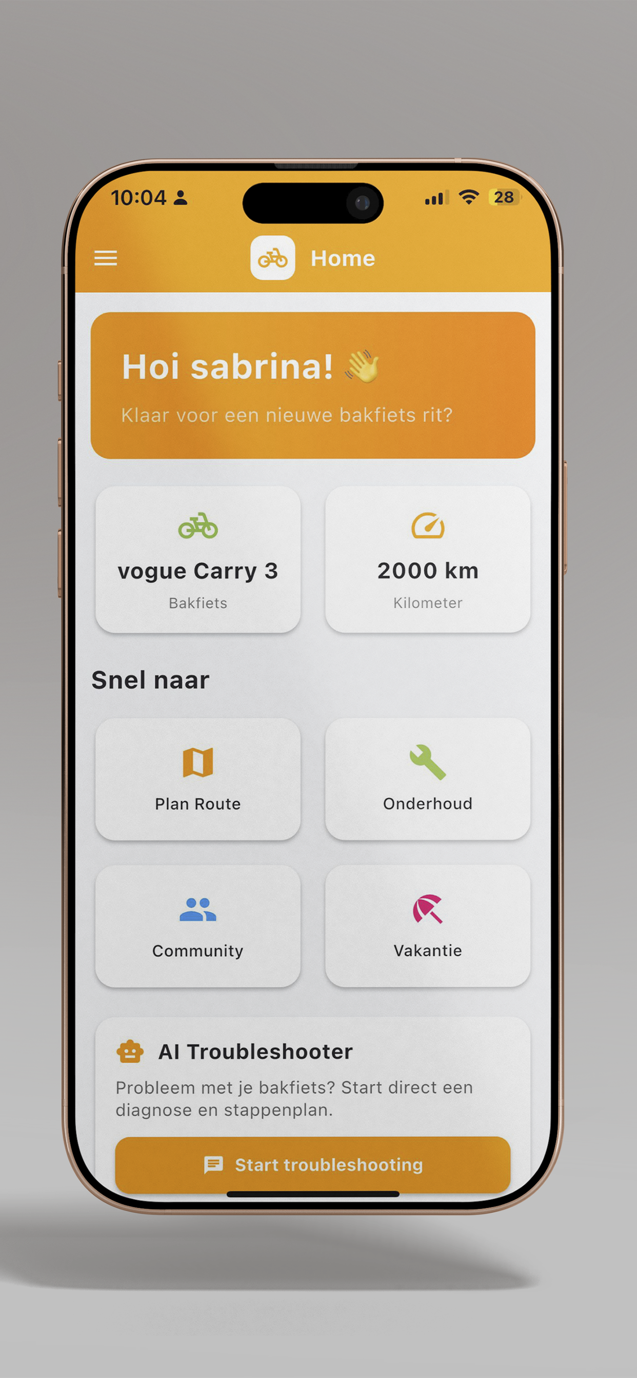 Bakfiets Buddy app screenshot 1